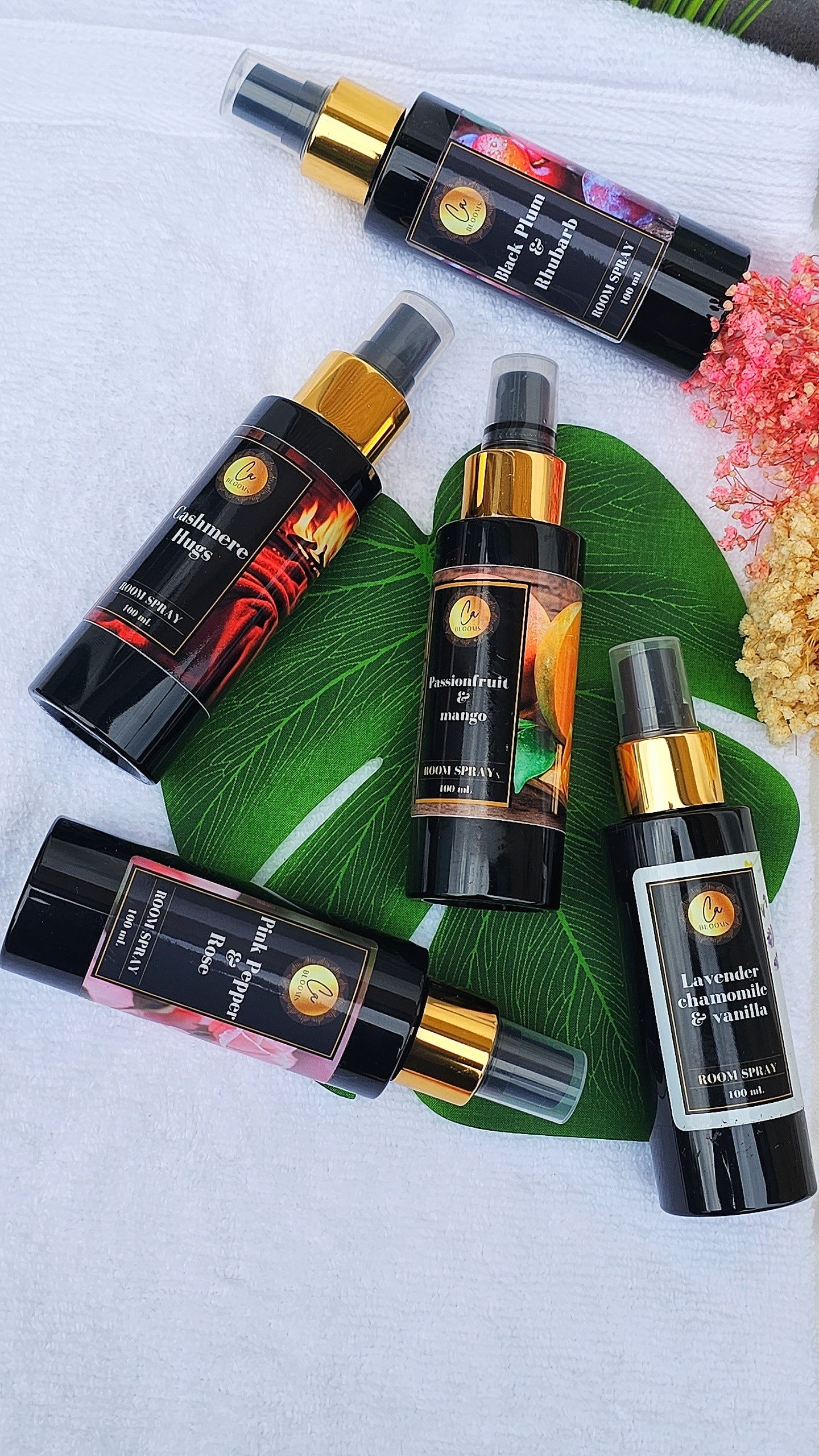 Lavender chamomile and vanilla luxury room spray