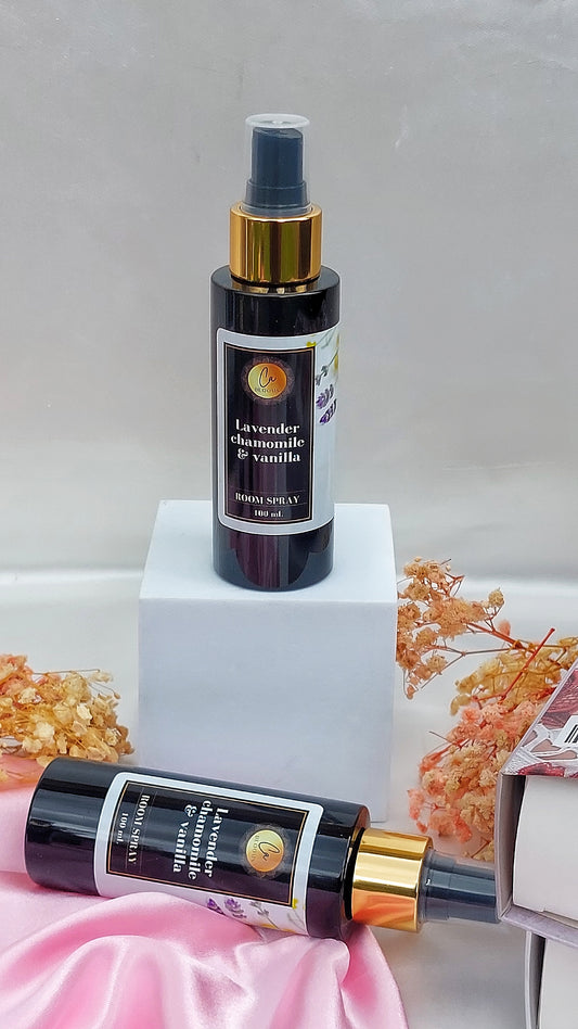 Lavender chamomile and vanilla luxury room spray