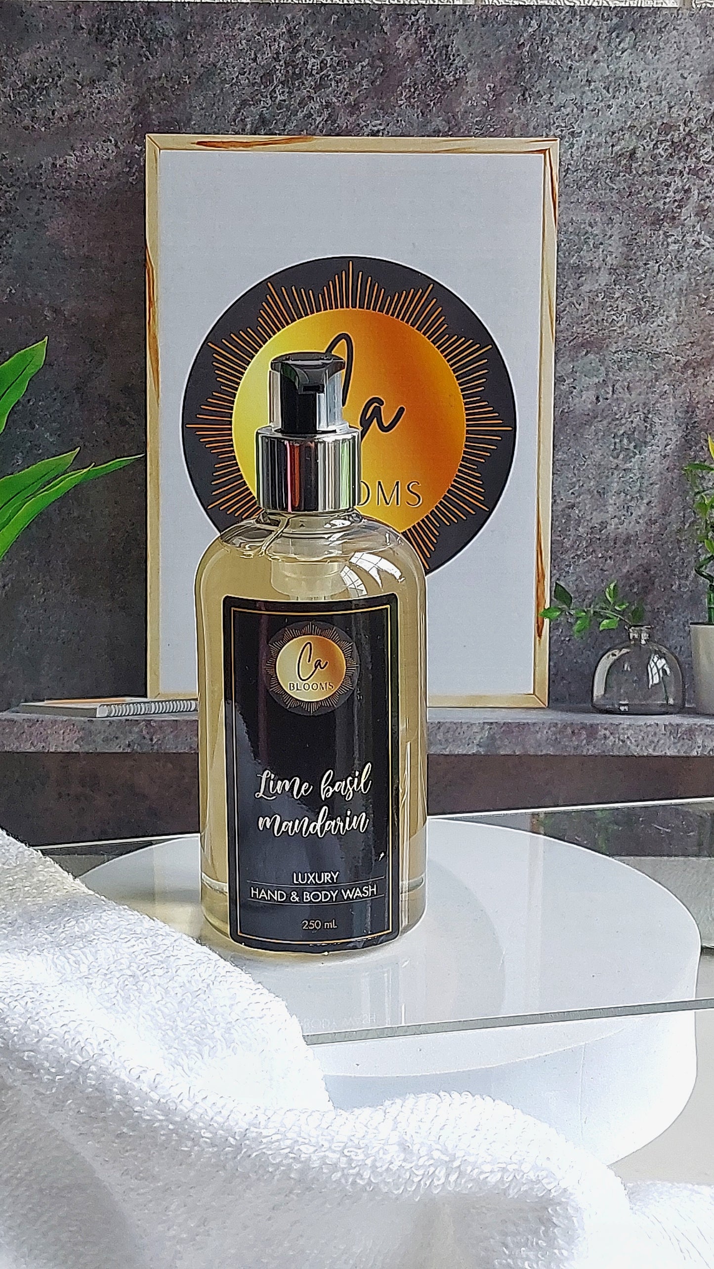 Lime basil mandarin luxury hand and body wash