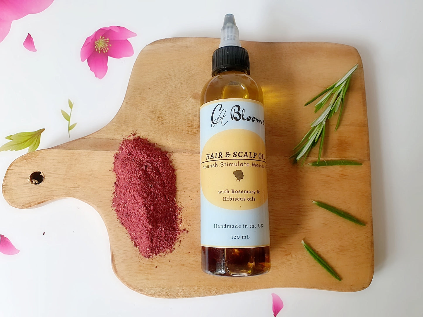 Rosemary & hibiscus hair & scalp oil (from £5.95)