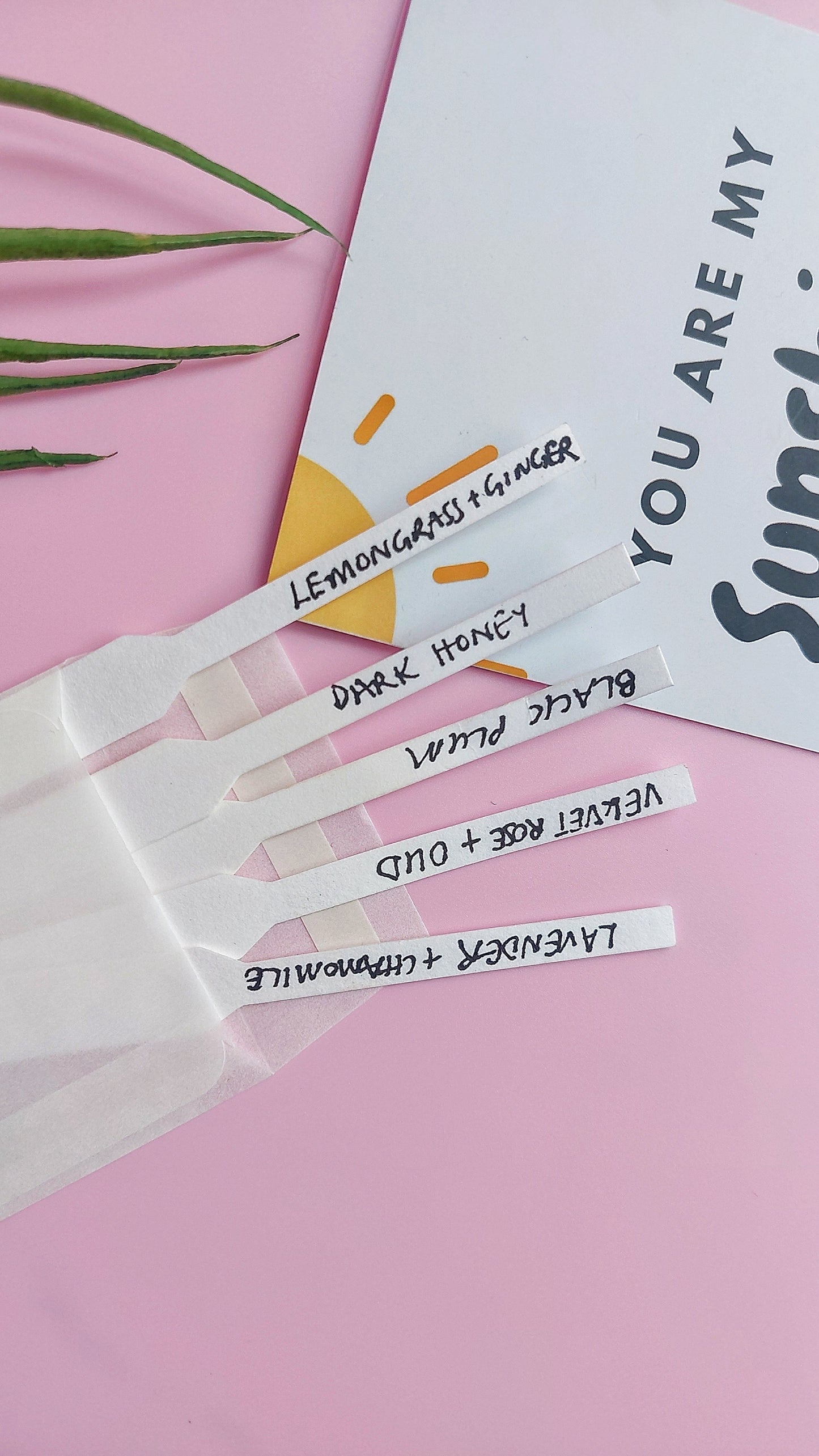 5 X Fragrance testing strips