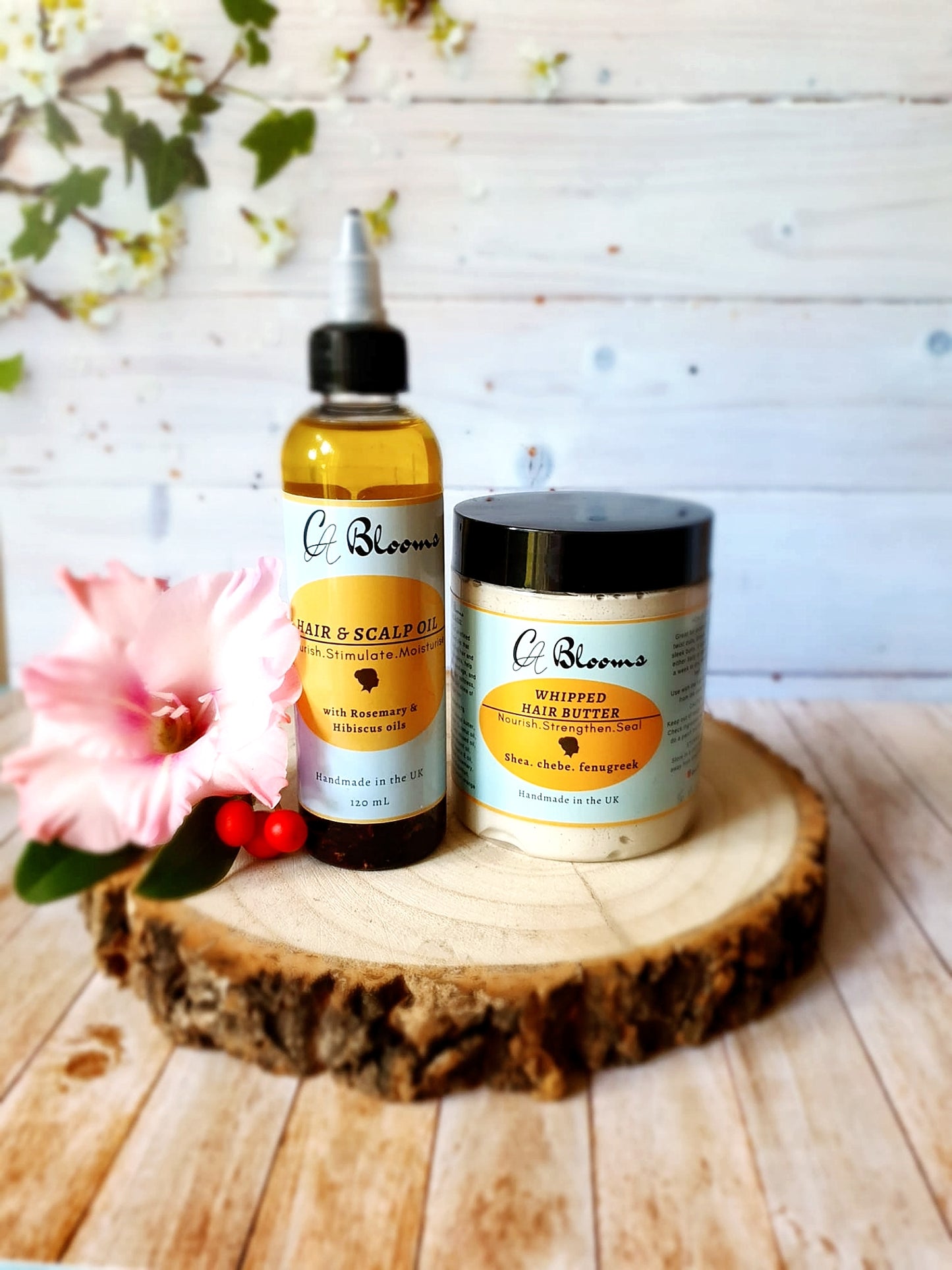 Hair butter and hair oil set