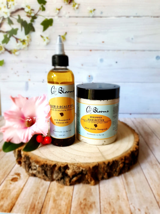 Hair butter and hair oil set
